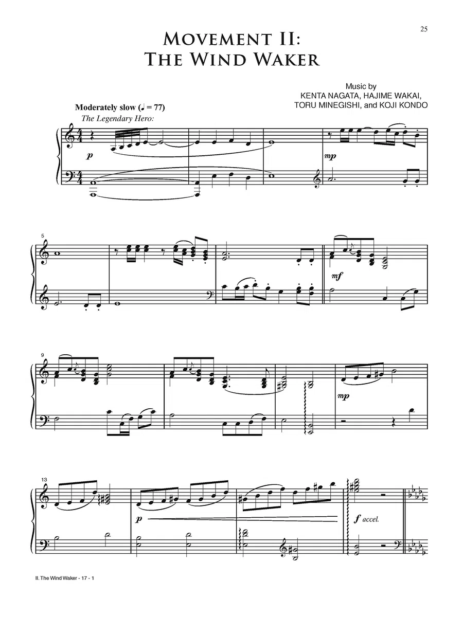 The Legend of Zelda Symphony of the Goddesses: Piano Solo.