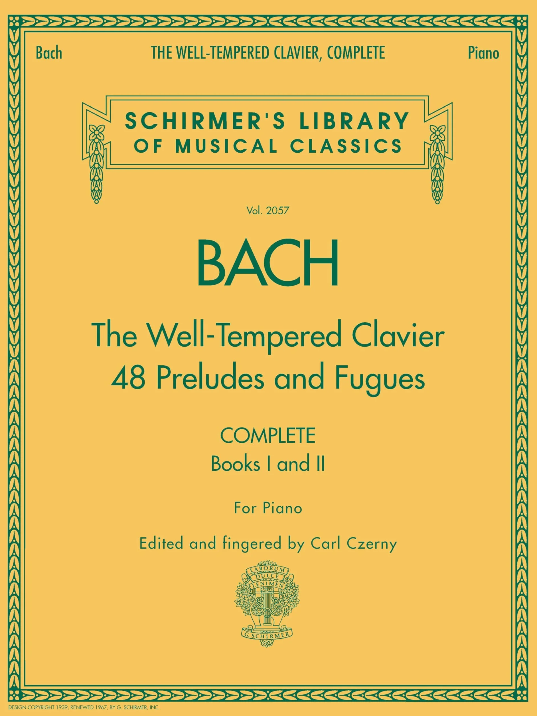 The Well-Tempered Clavier, Complete. Solo de Piano.