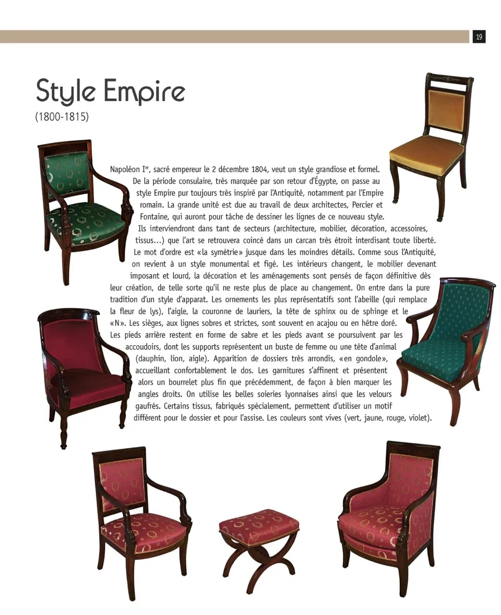 La réfection des sièges