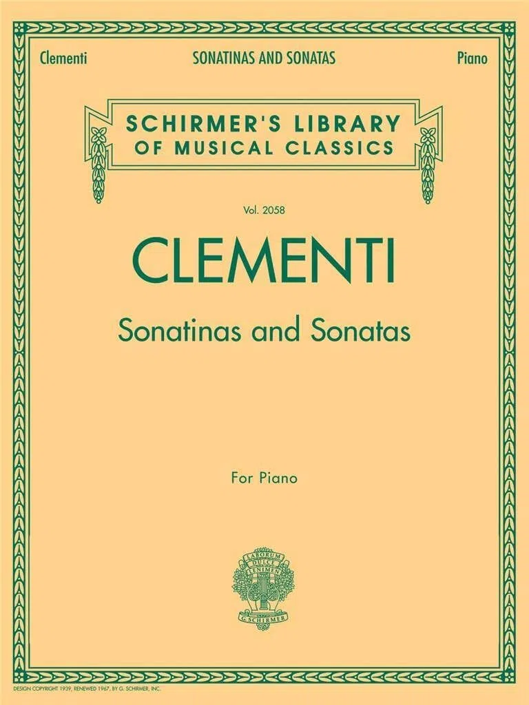 Clementi Sonatinas And Sonatas: Piano Collection: 2058 (Schirmer'S Library Of Musical Classics)