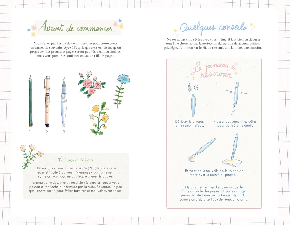 Coffret "luxe" Mon quotidien à l'aquarelle avec LauraTravelbook