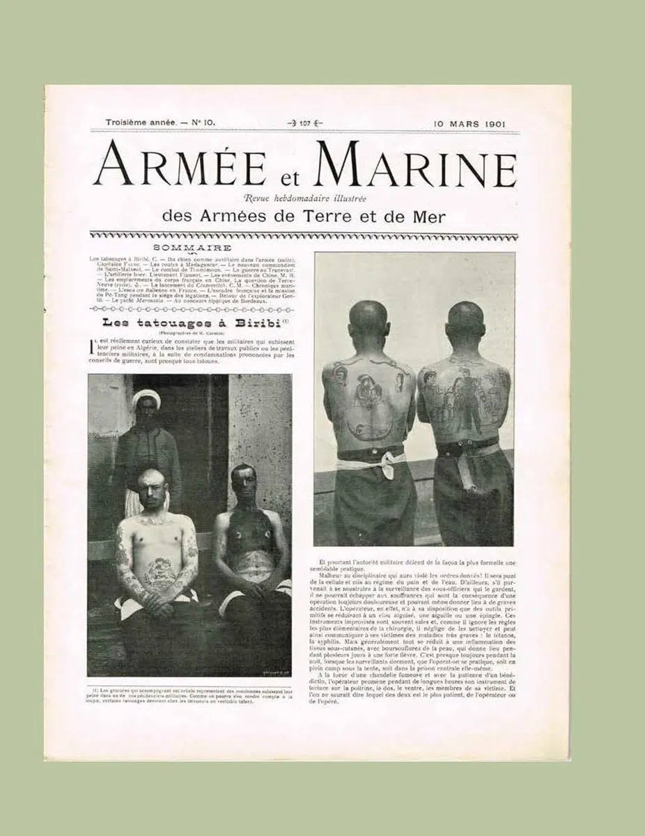 Histoire du tatouage en France: 1770-1960