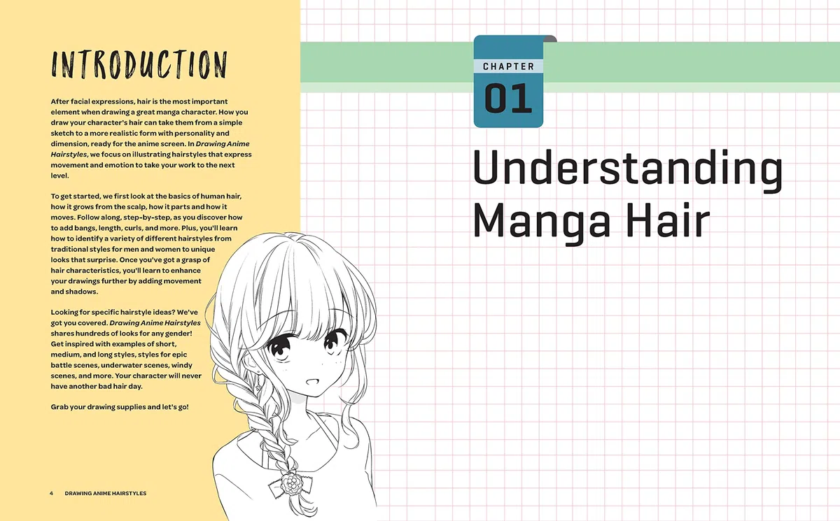 How to Draw Hairstyles for Manga: Learn to Draw Hair for Expressive Manga and Anime Characters