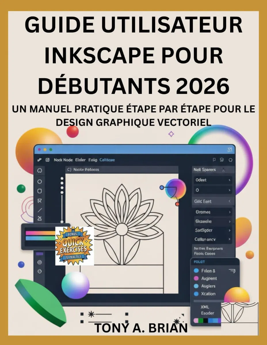 GUIDE UTILISATEUR INKSCAPE POUR DÉBUTANTS 2026: UN MANUEL PRATIQUE ÉTAPE PAR ÉTAPE POUR LE DESIGN GRAPHIQUE VECTORIEL