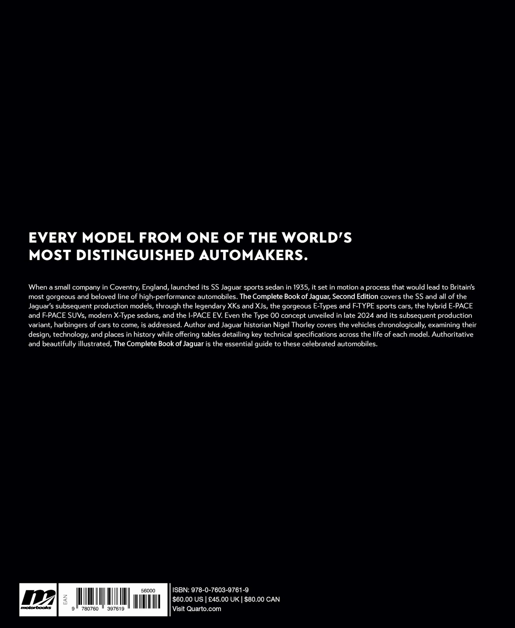 The Complete Book of Jaguar: Every Model Since 1935