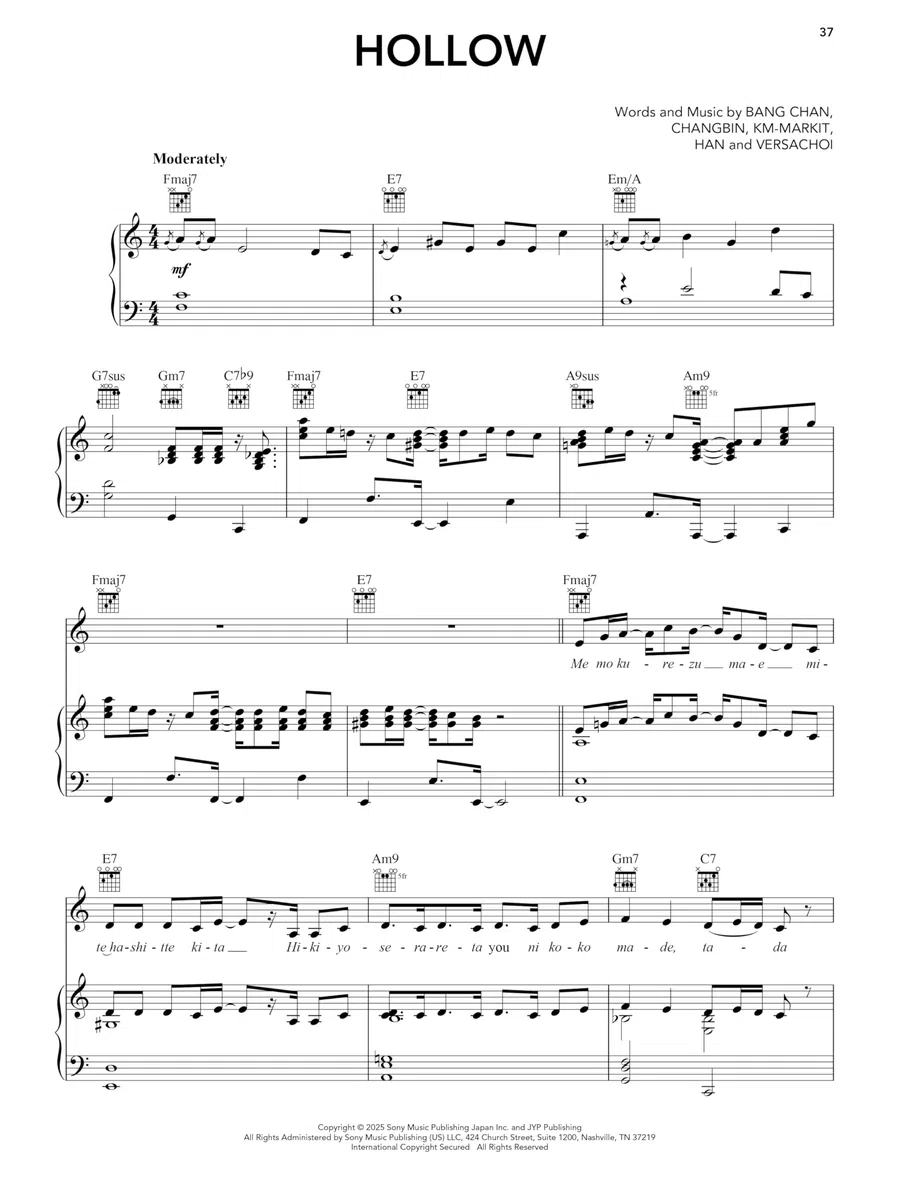 K-Pop Sheet Music Collection. Piano, Voix & Guitare.