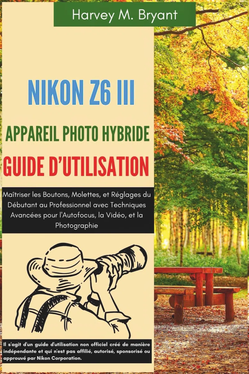 Nikon Z6 III Appareil Photo Hybride Guide d'Utilisation: Maîtriser les Boutons, Molettes, et Réglages du Débutant au Professionnel avec Techniques ... l'Autofocus, la Vidéo, et la Photographie