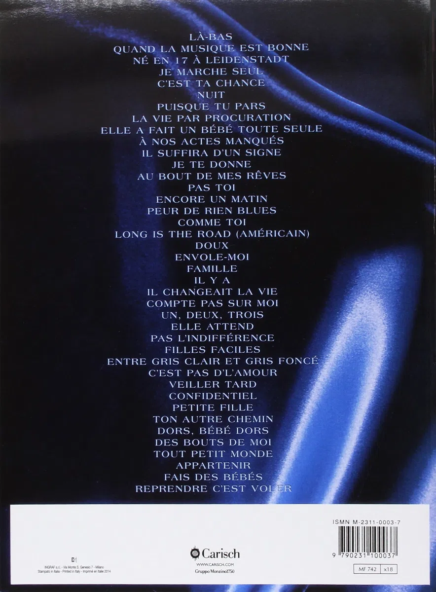 Goldman Jean Jacques: Les Plus Belles Chansons (Chant + Piano + Accords)