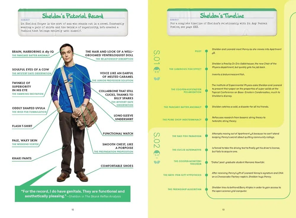 The Big Bang Theory Book of Lists: The Official Guide to Characters, Quotes, Timelines, and Memorable Moments