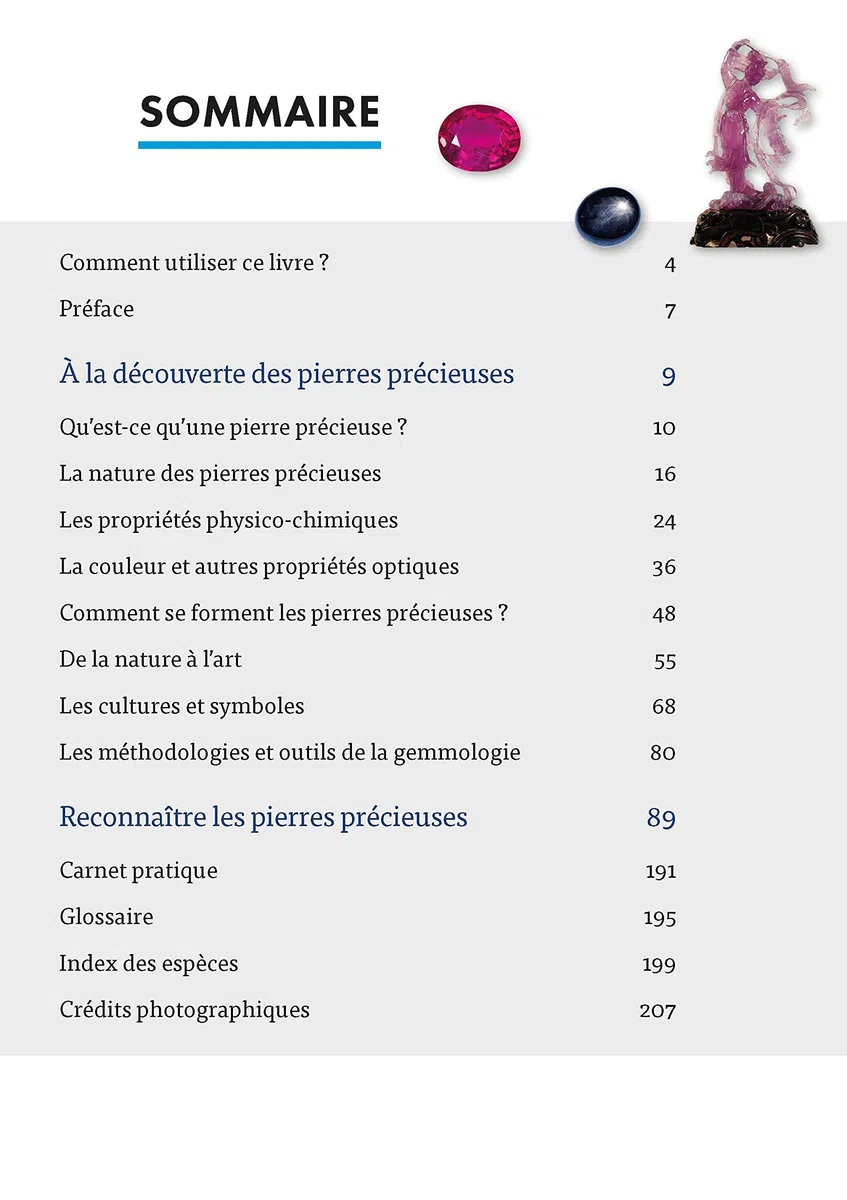 Pierres précieuses: Guide visuel