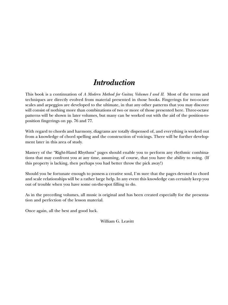 A Modern Method for Guitar - Volume 3.