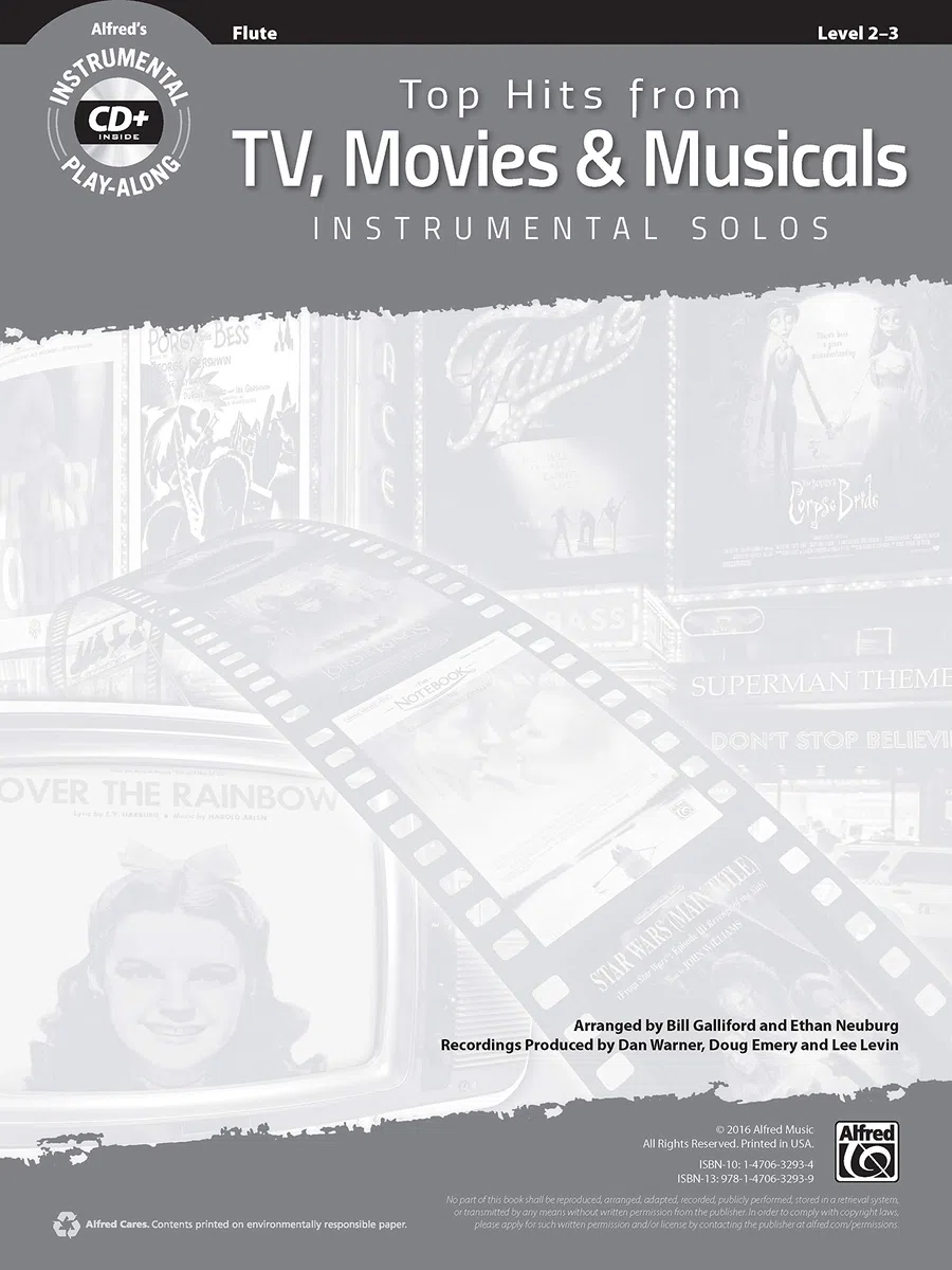 Top Hits from TV, Movies & Musicals Instrumental Solos: Flute
