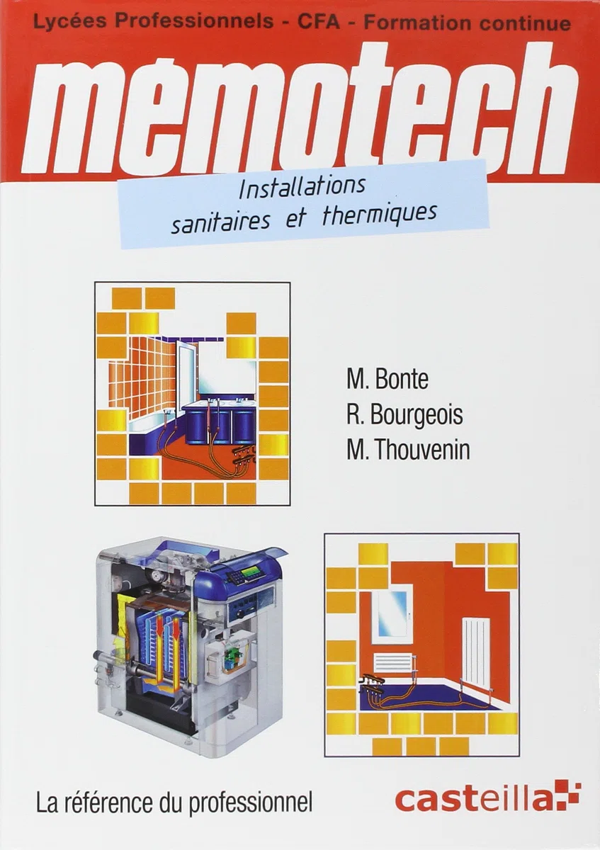Mémotech Installations sanitaires et thermiques CAP, Bac Pro (2011) - Référence: Domaines des installations sanitaires et thermiques