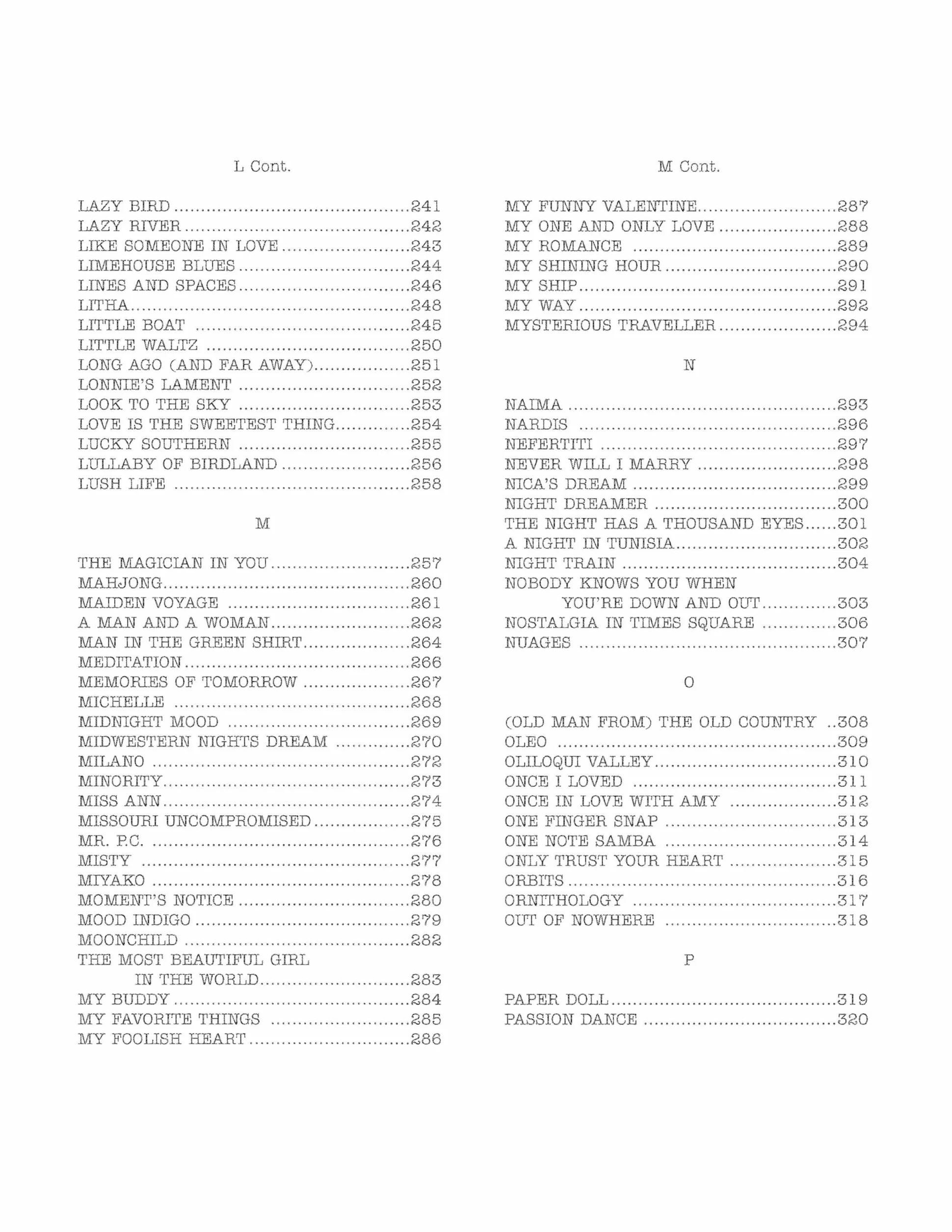 The Real Book - Volume I - Sixth Edition - Instruments en Do