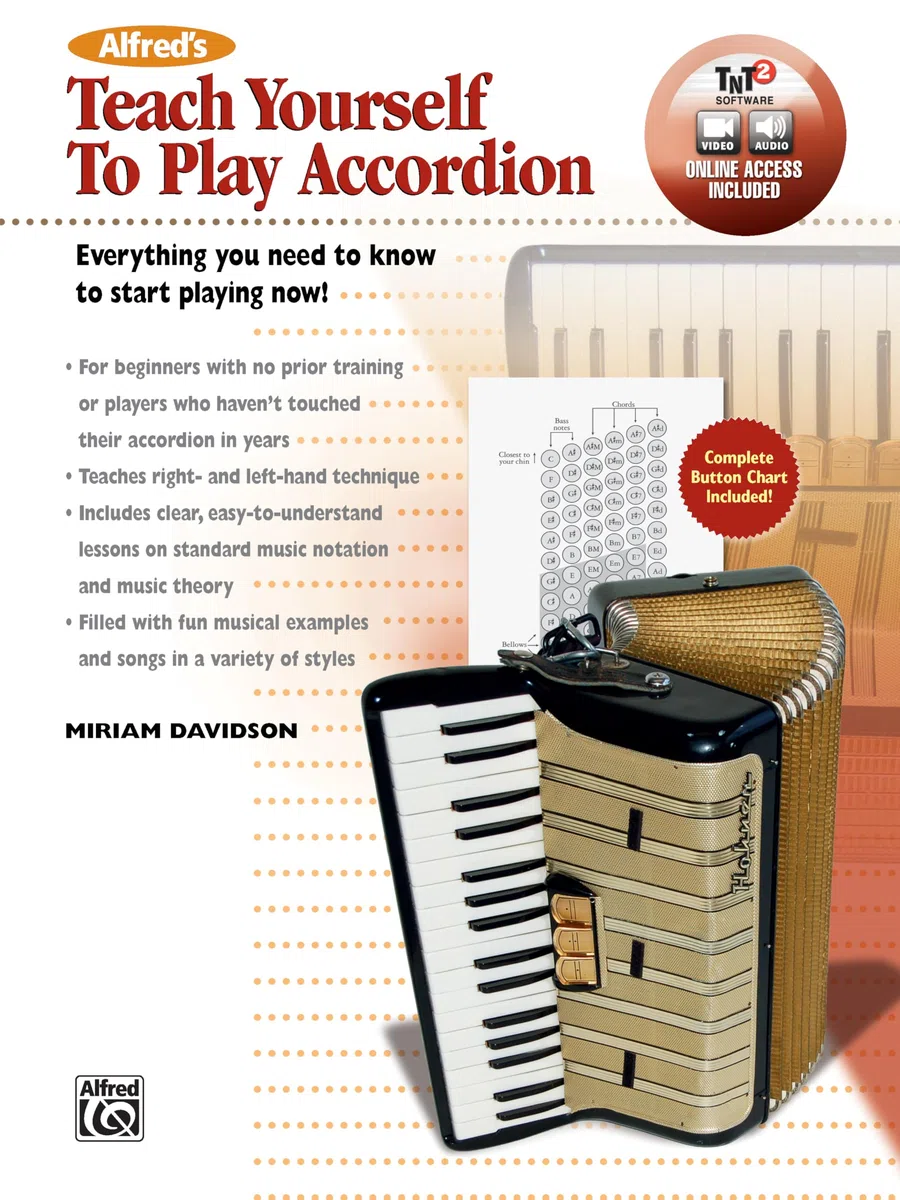 Alfred's Teach Yourself to Play Accordion - Book, DVD and Online Audio - Accordéon --- Alfred publishing