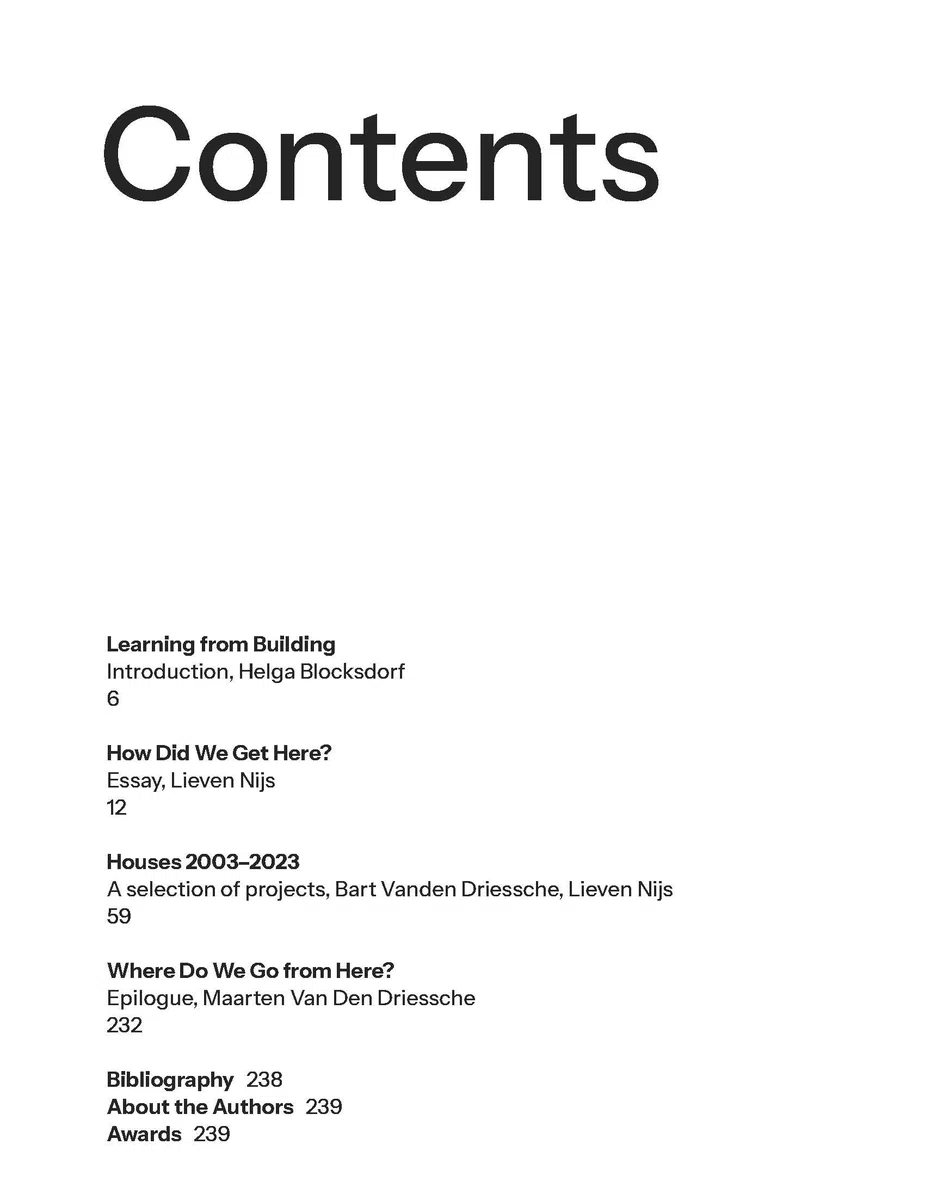 How Did We Get Here?: Blaf Architecten Houses 2003—2023