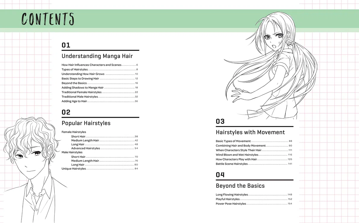 How to Draw Hairstyles for Manga: Learn to Draw Hair for Expressive Manga and Anime Characters