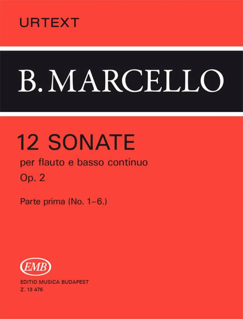 12 sonate 1 per flauto e basso continuo Op. 2 (Urtext)
