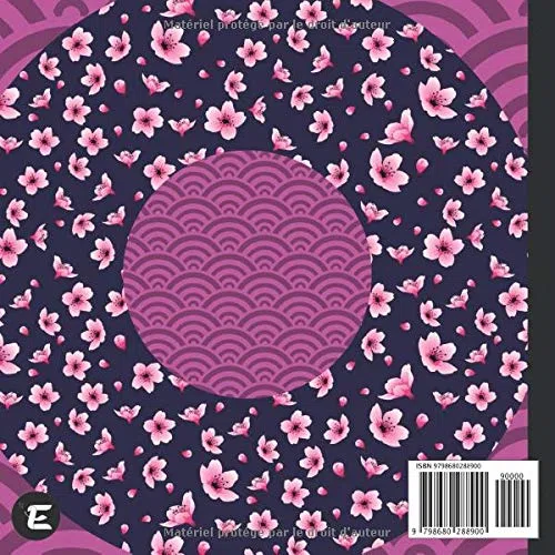 PAPIER ORIGAMI FLEUR DE CERISIER 50 FEUILLES 20 cm X 20 cm: Carnet de papiers origami et scrapbooking, cadeau pour enfants et adultes, fleurs roses