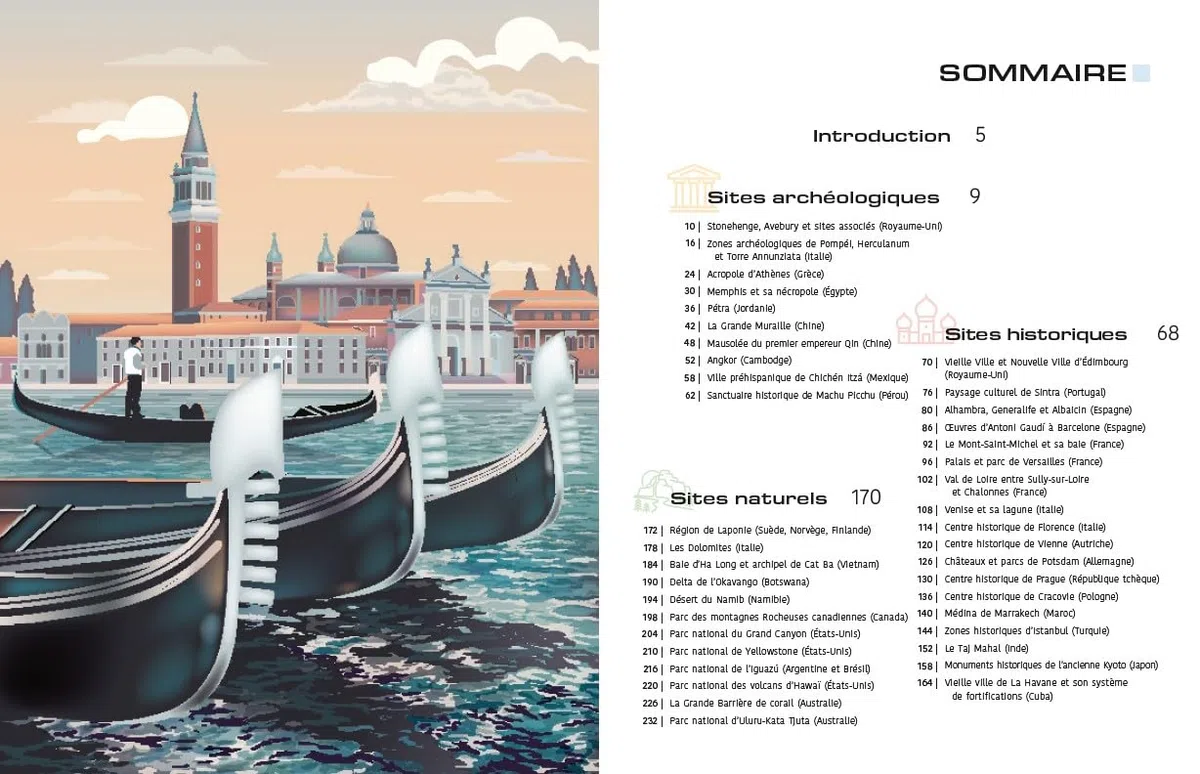 UNESCO : Voyage à travers les trésors de l'Humanité: Les plus beaux sites du monde dans un beau-livre grand format