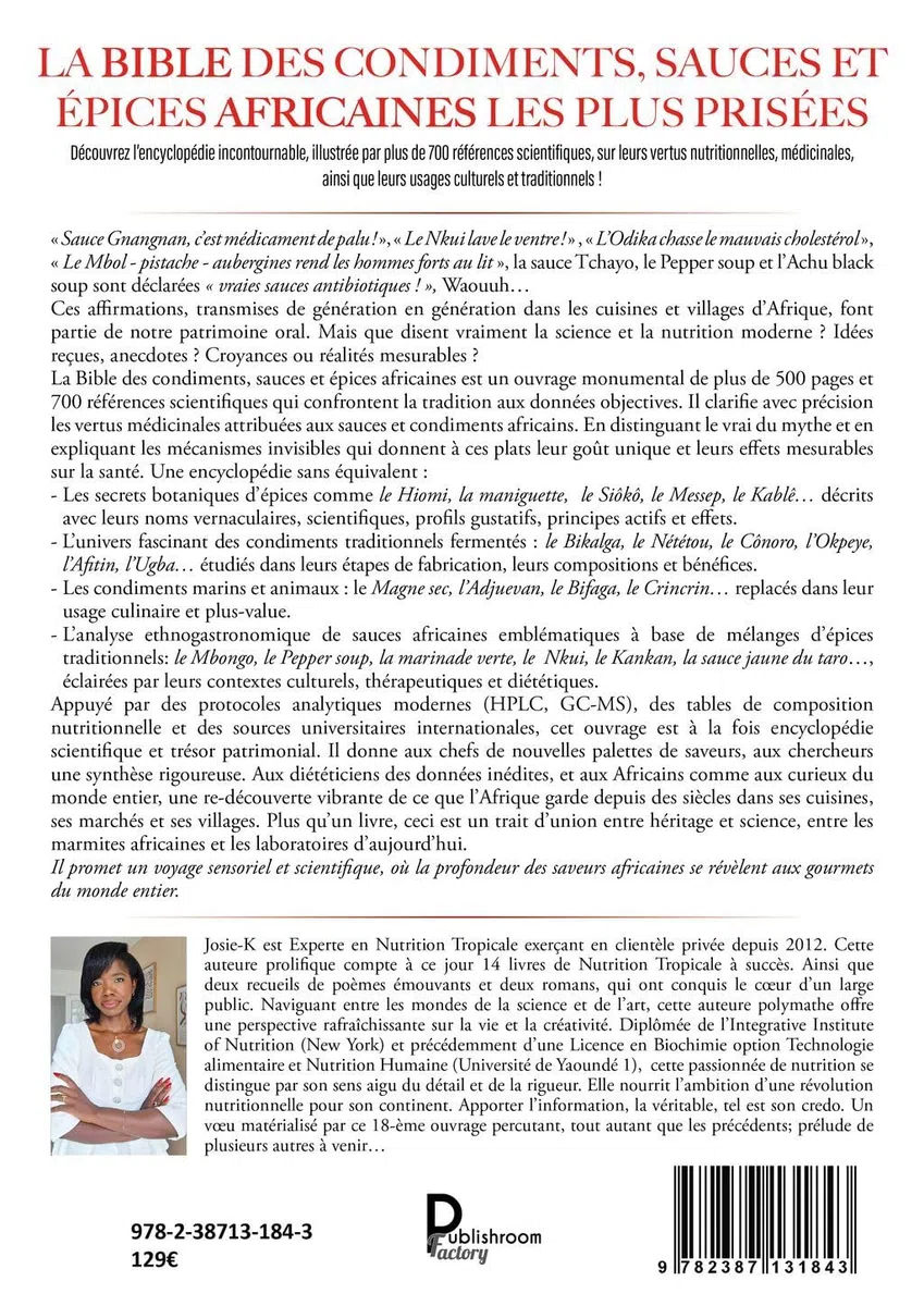 La Bible des condiments, sauces et épices africaines les plus prisées