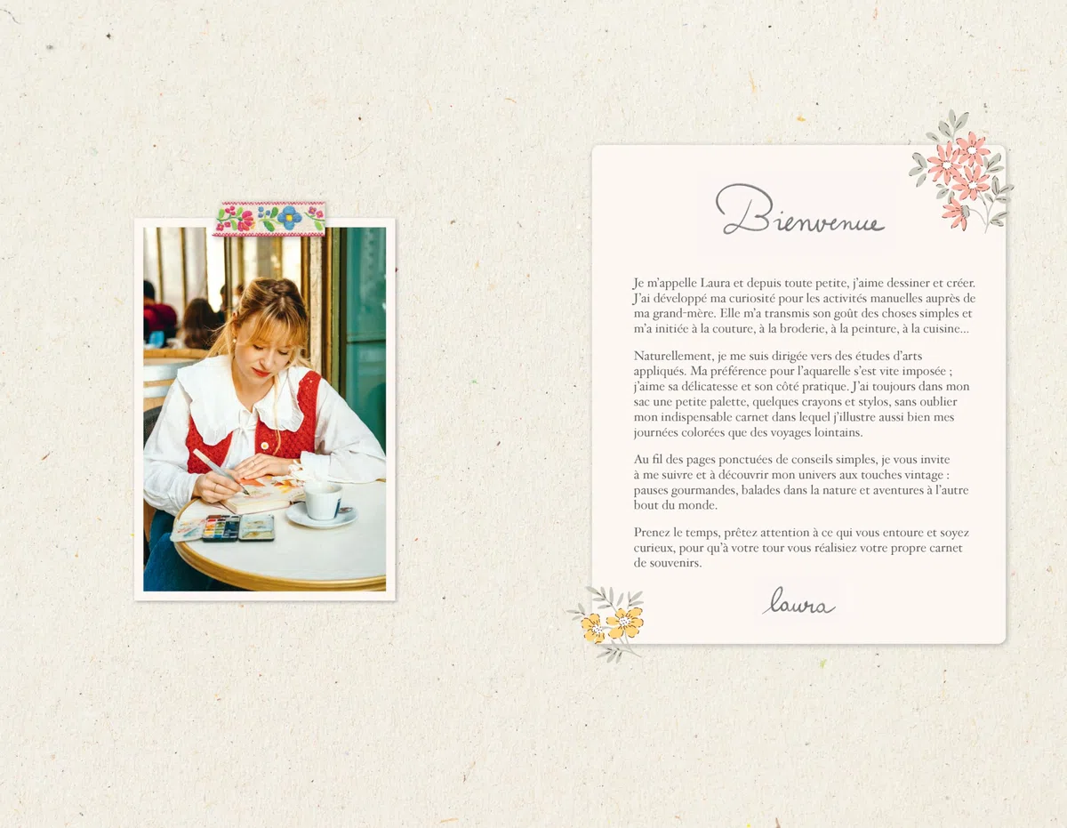 Coffret "luxe" Mon quotidien à l'aquarelle avec LauraTravelbook