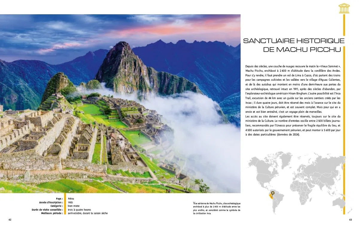 UNESCO : Voyage à travers les trésors de l'Humanité: Les plus beaux sites du monde dans un beau-livre grand format