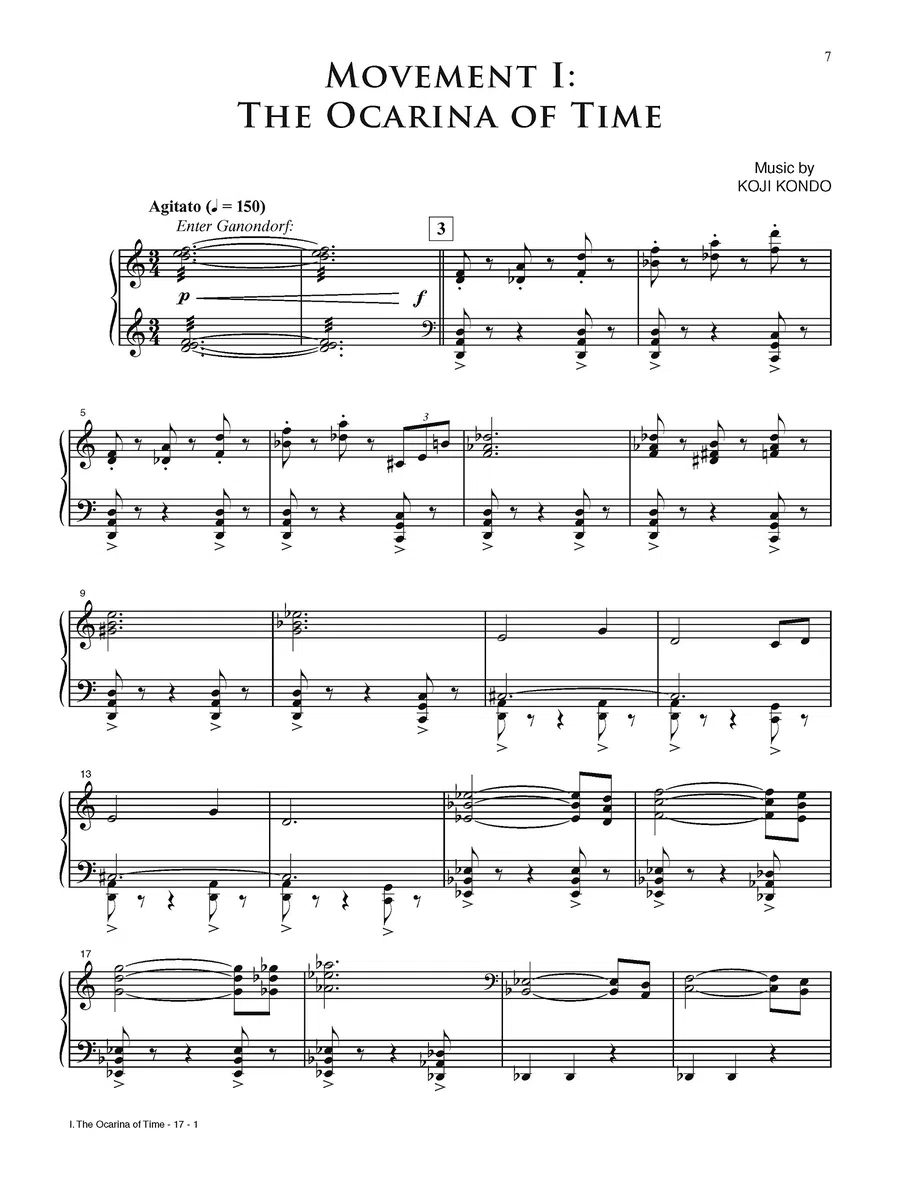The Legend of Zelda Symphony of the Goddesses: Piano Solo.