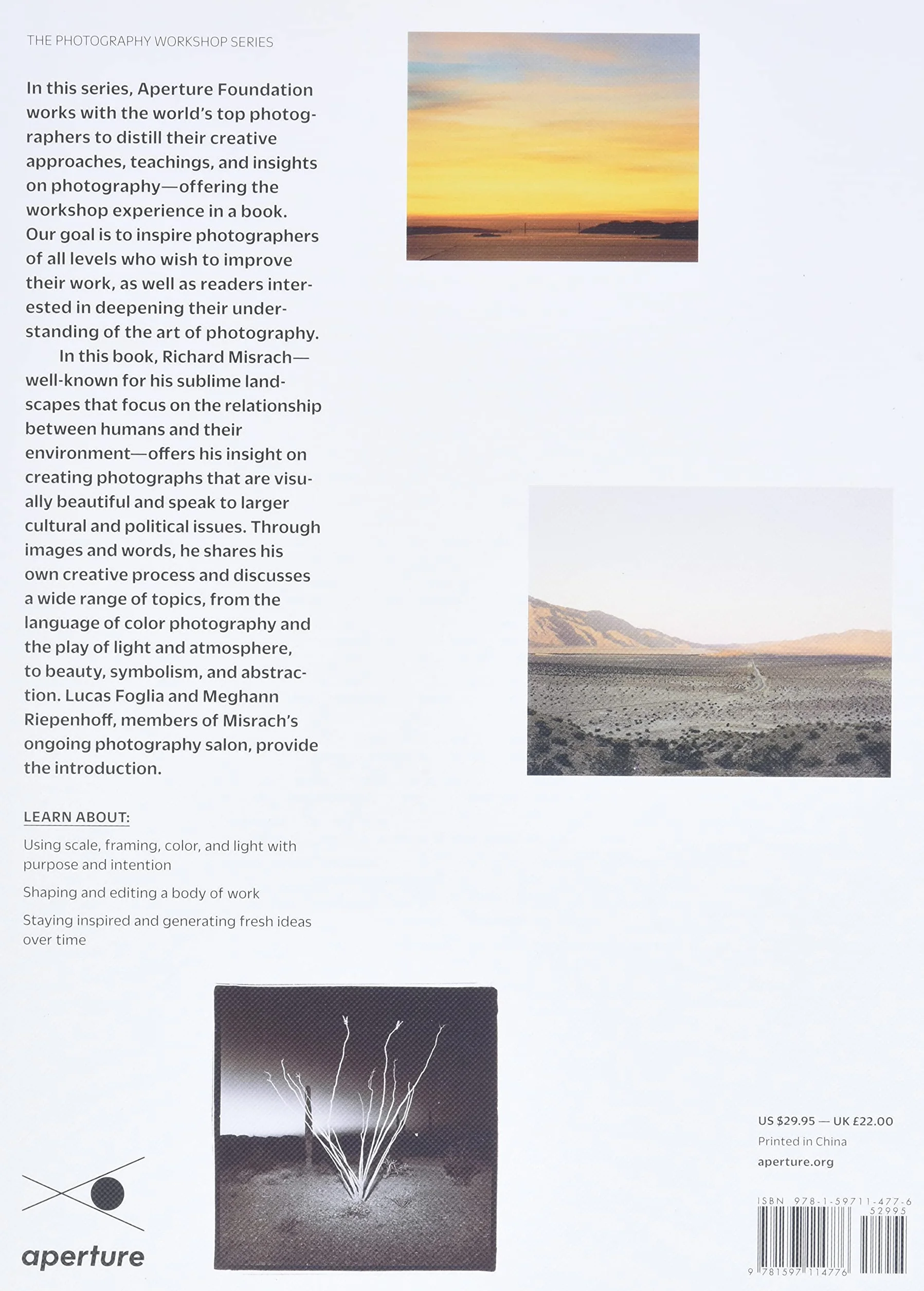 Richard Misrach on beauty history and the landscape : The photography workshop series