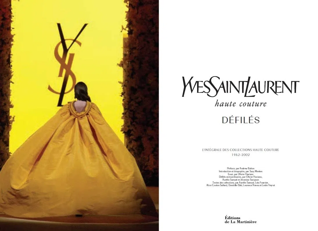 Yves Saint Laurent défilés Haute-Couture
