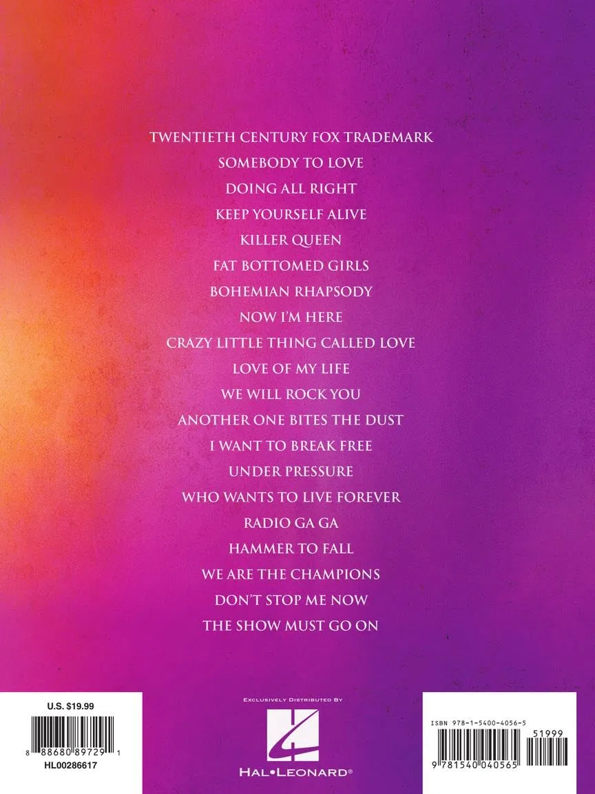 Bohemian Rhapsody: Music from the Motion Picture Soundtrack: Piano, Vocal, Guitar