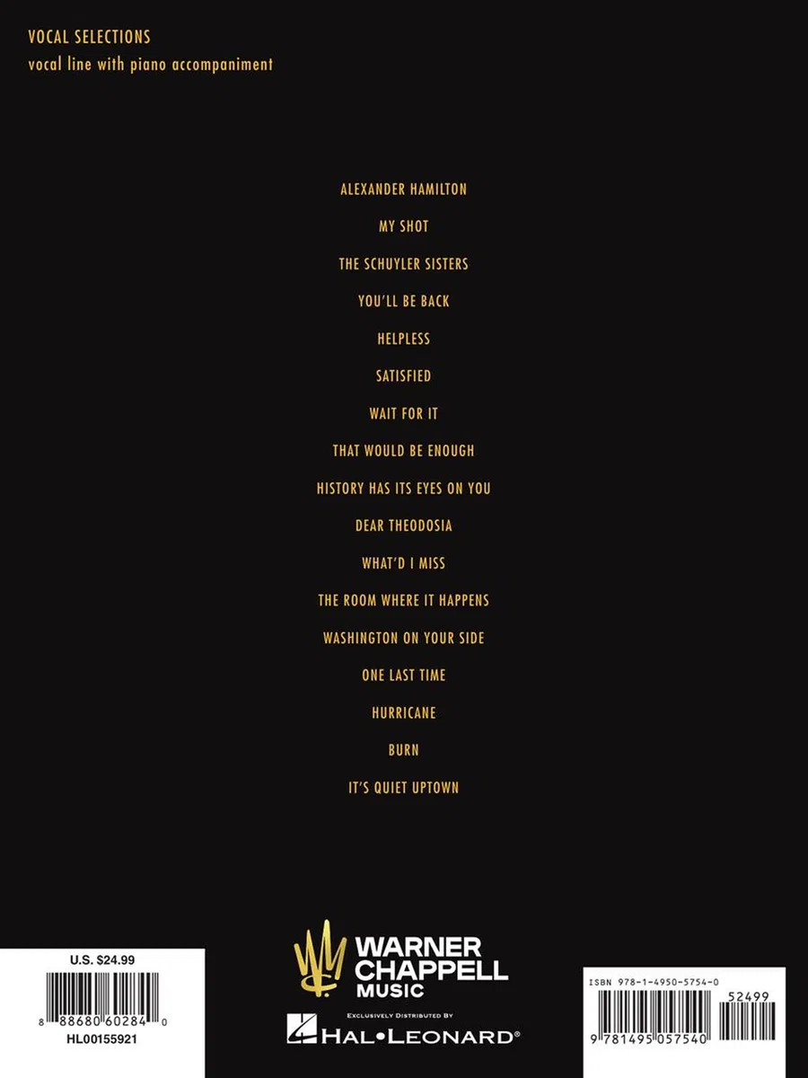 Hamilton - vocal selections chant