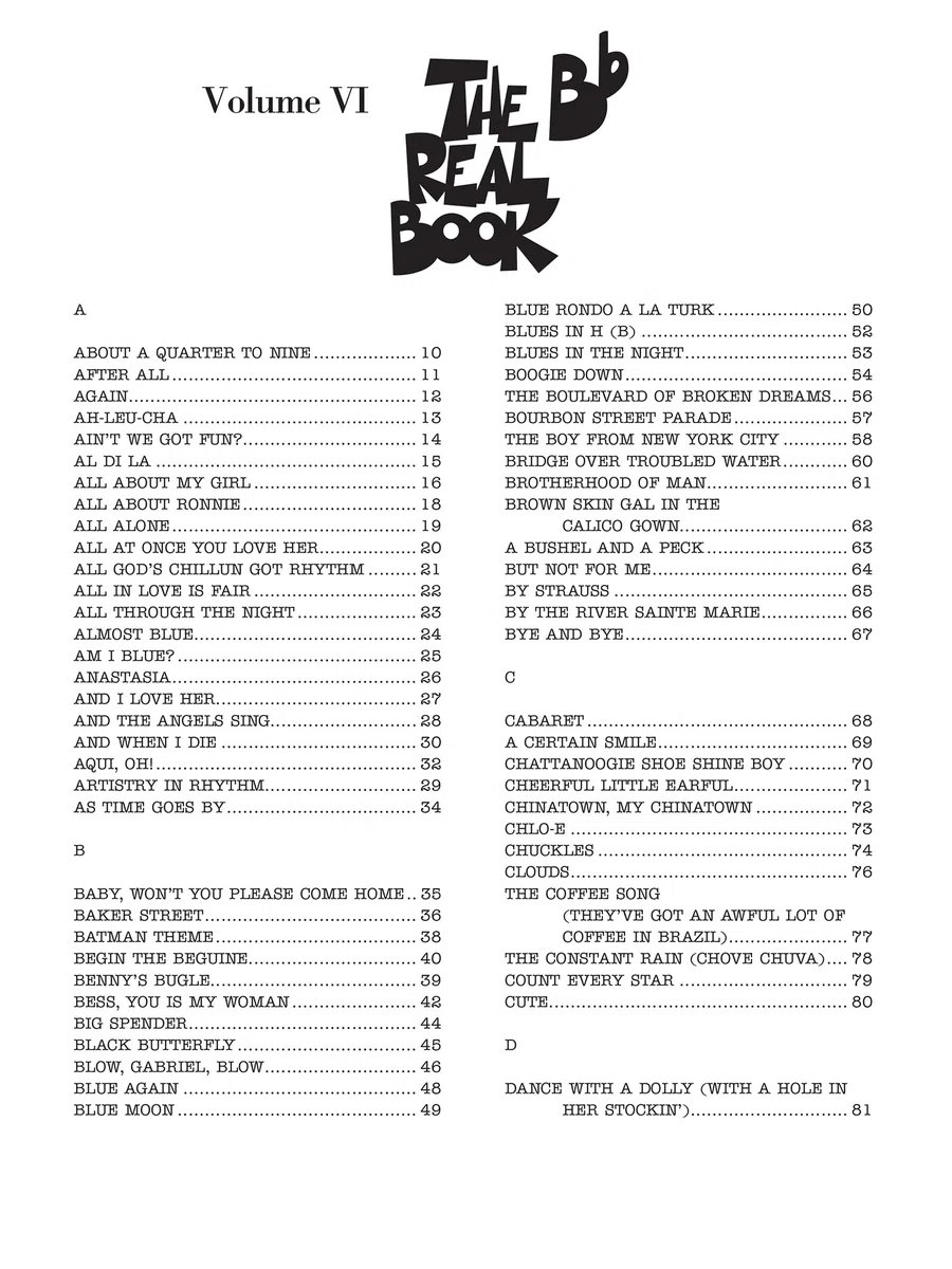 The Real Book: B-Flat Instruments (6)