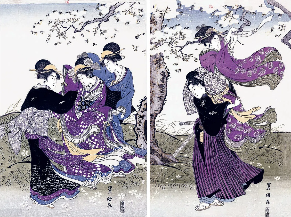 Les cerisiers en fleur par les grands maîtres de l'estampe japonaise (coffret)