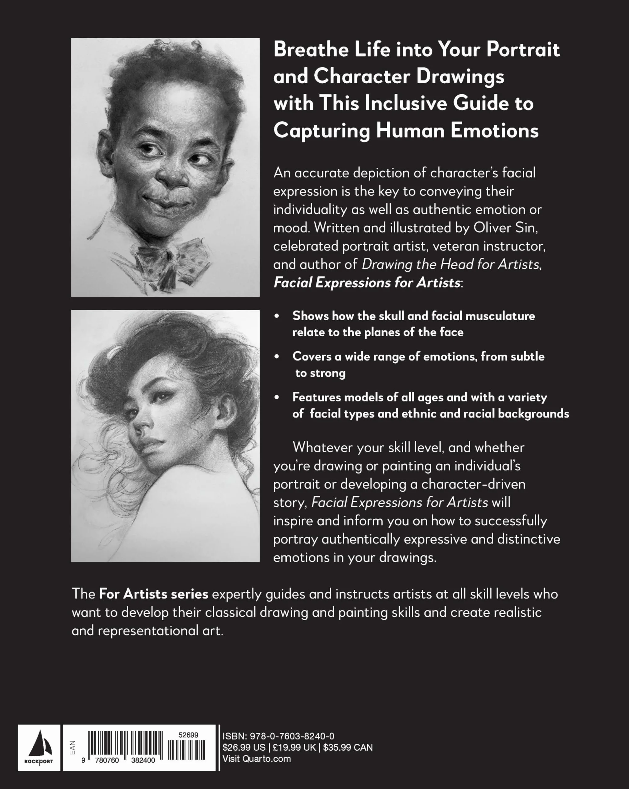 Facial Expressions for Artists: Techniques for Capturing Emotion and Mood in Portrait and Character Drawings