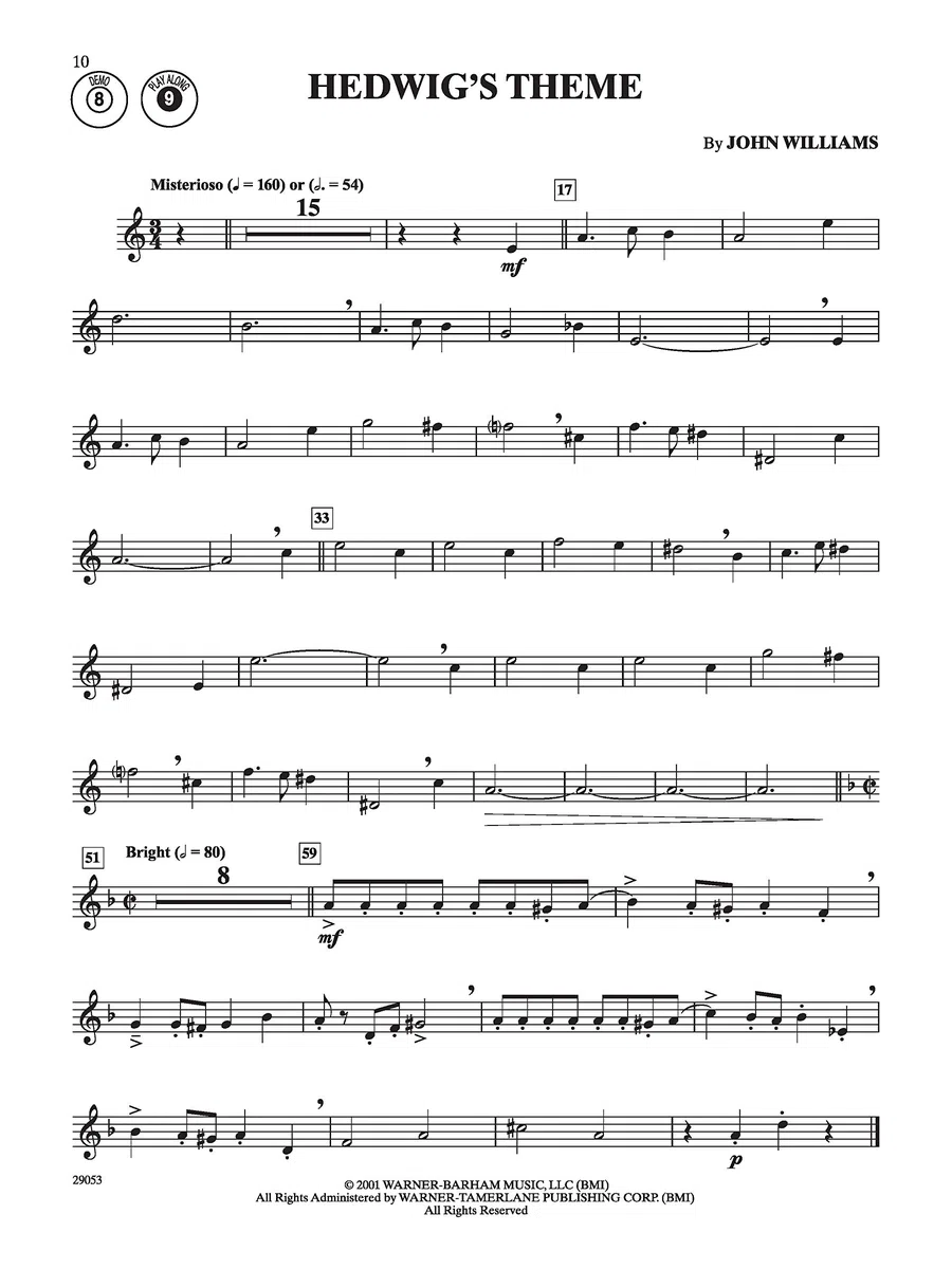 Harry Potter Solos (clarinet/CD) --- Clarinette solo - Various --- Alfred Publishing