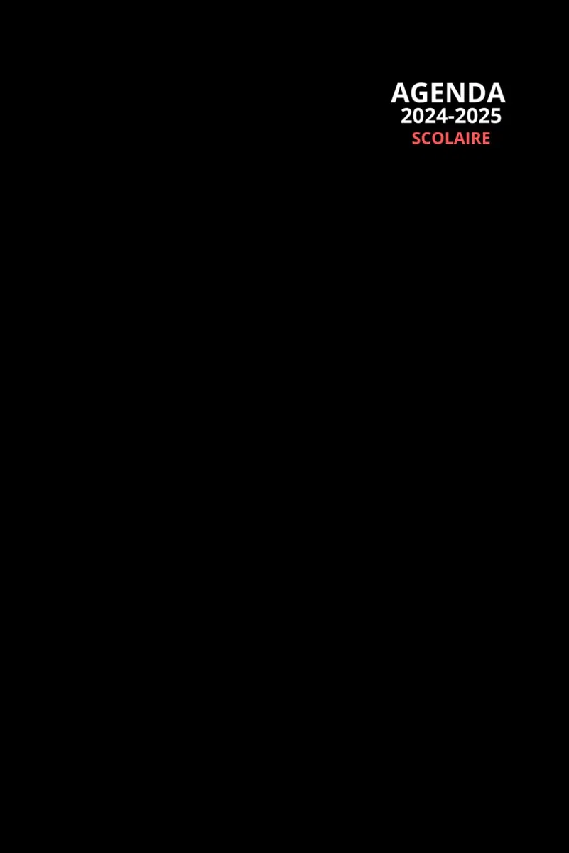 Agenda Scolaire 2024 2025: Organisateur semainier, 1 semaine sur 2 pages, simple, beau, pratique et abordable Pour Étudiants Collège, Lycée | Format A5.