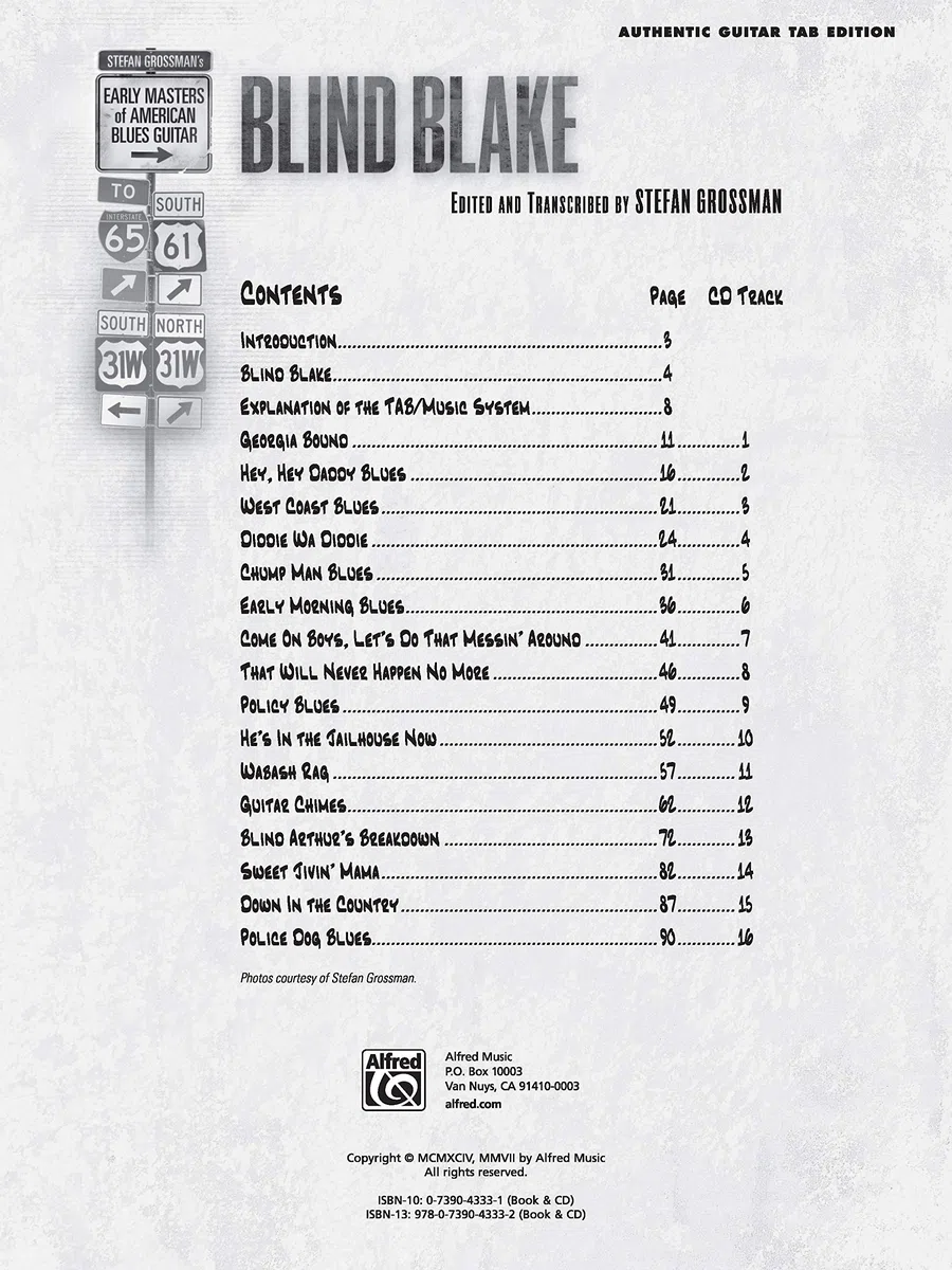 Stefan Grossman's Early Masters of American Blues Guitar: Blind Blake