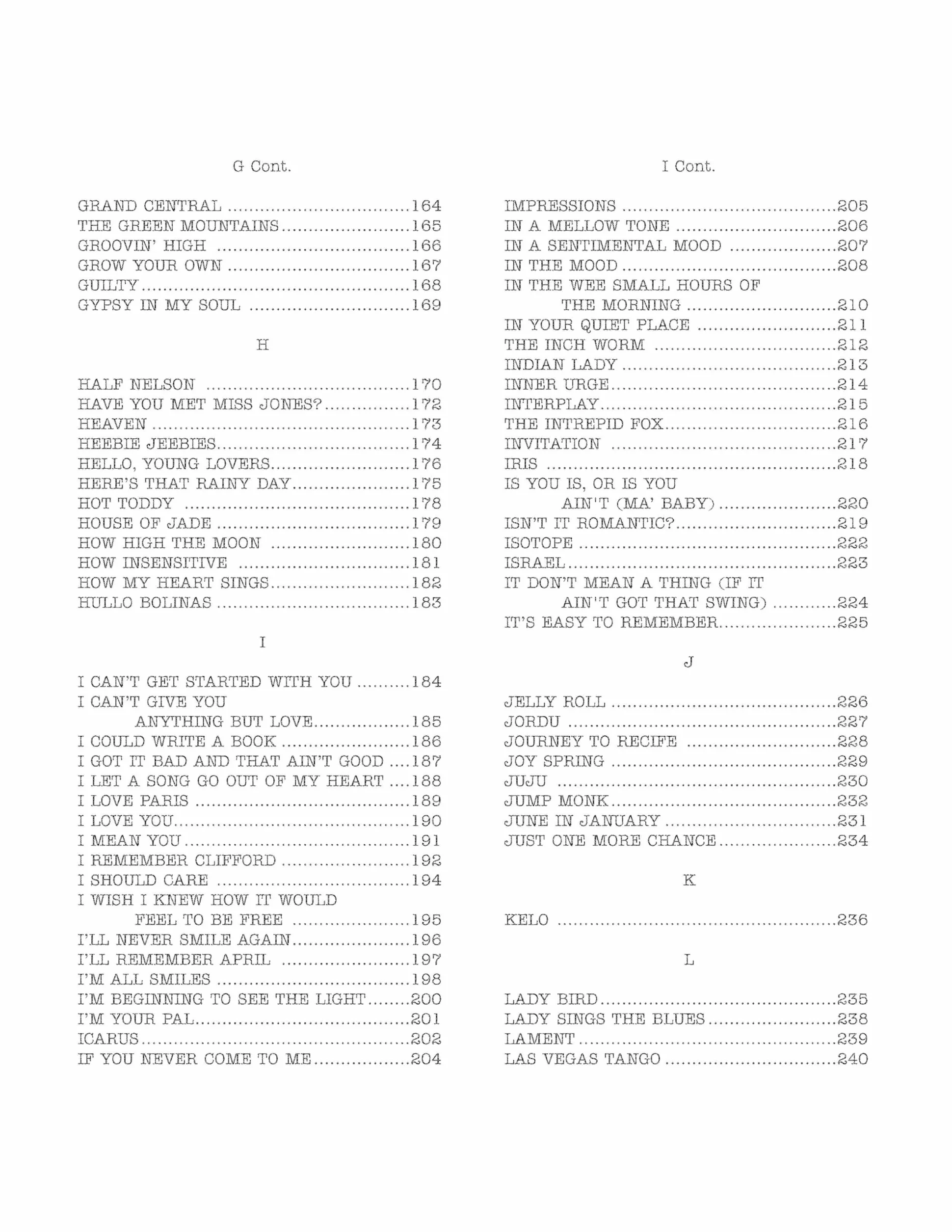 The Real Book - Volume I - Sixth Edition - Instruments en Do