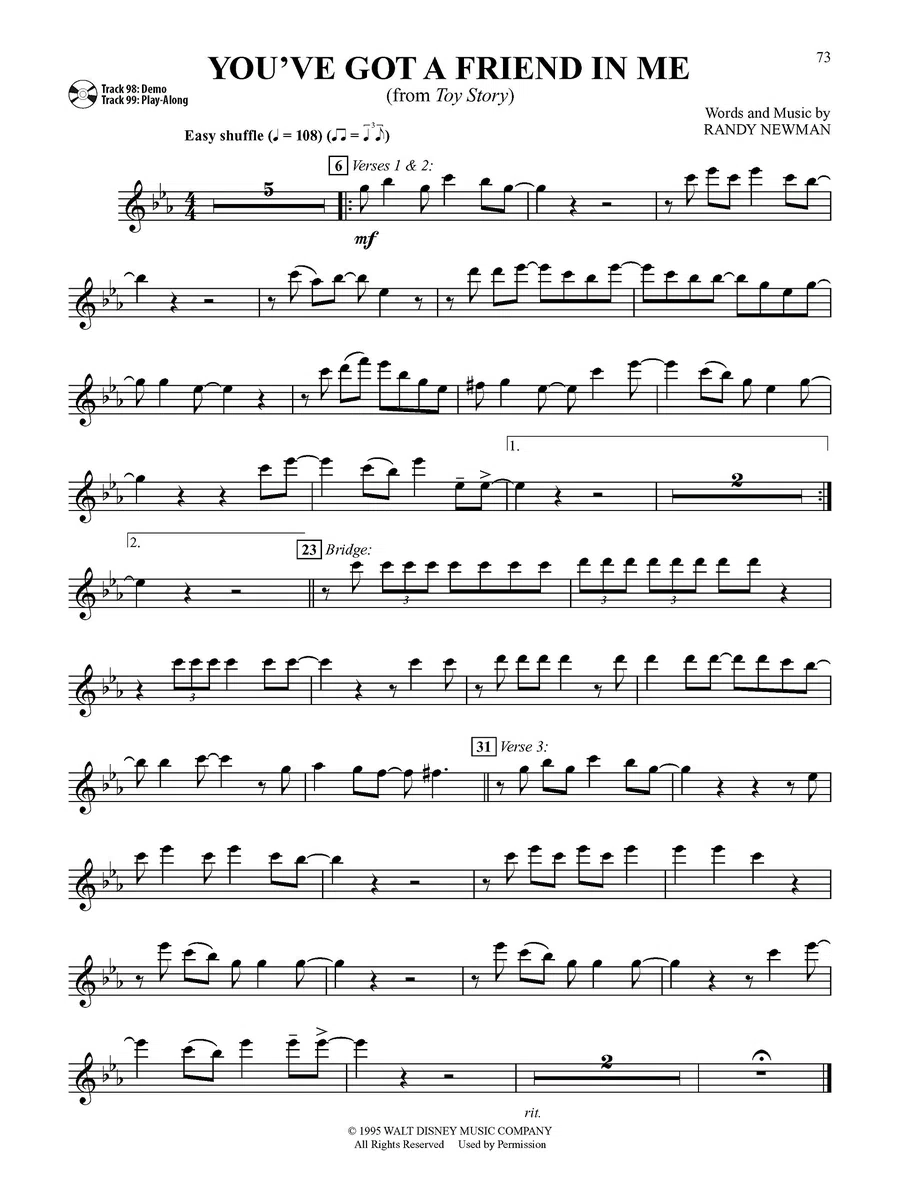 Top Hits from TV, Movies & Musicals Instrumental Solos: Flute
