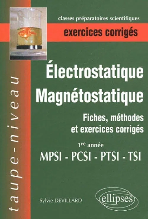 Electrostatique et magnétostatique 1re année MPSI-PTSI-PCSI-TSI: Fiches, méthodes et exercices corrigés