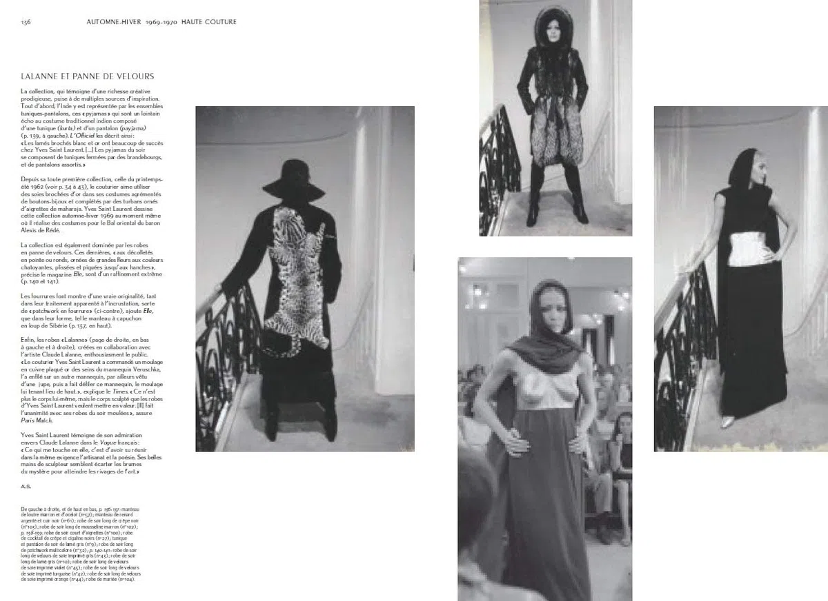 Yves Saint Laurent défilés Haute-Couture