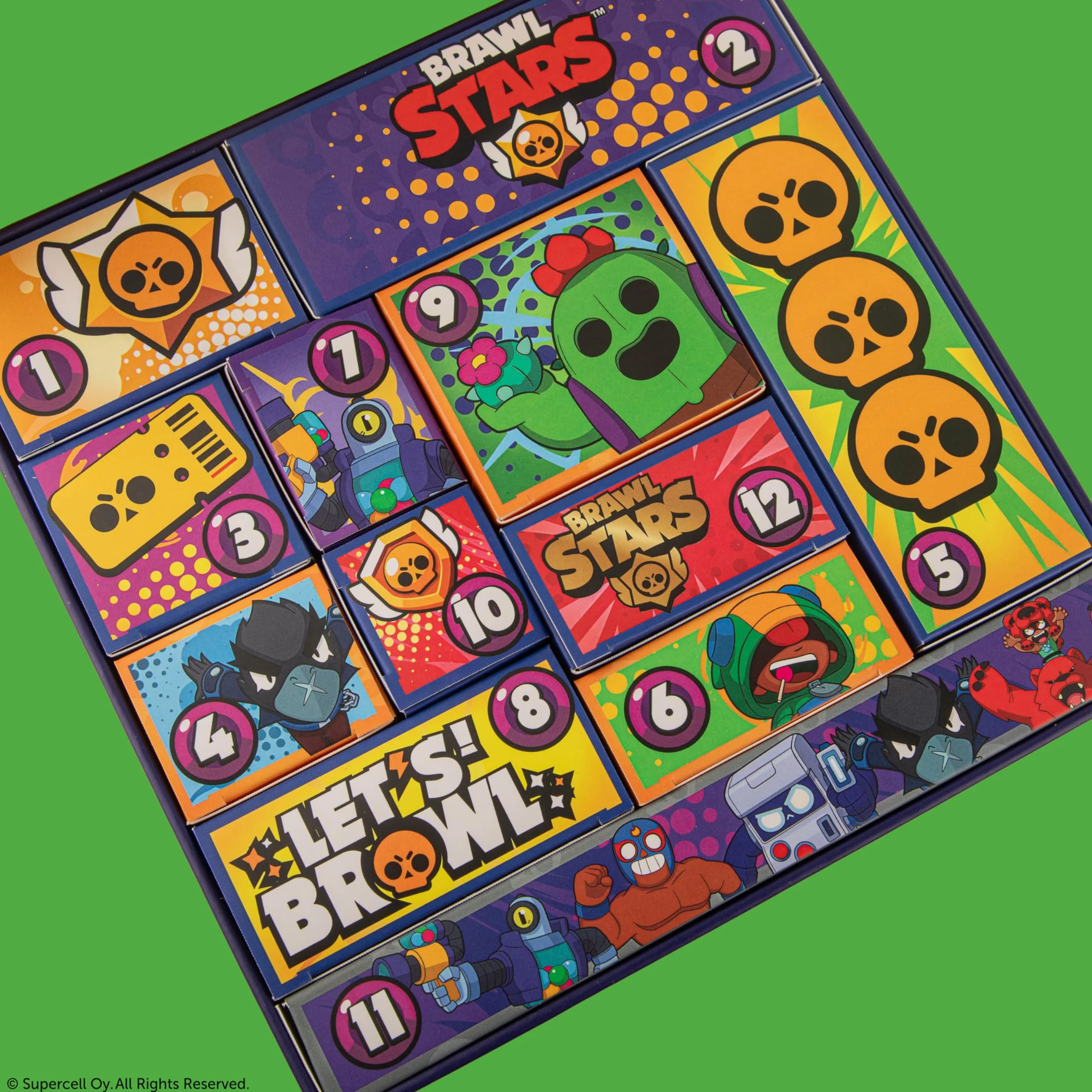 Calendrier de l'Avent Brawl Stars 2025 CINEREPLICAS Licence officielle