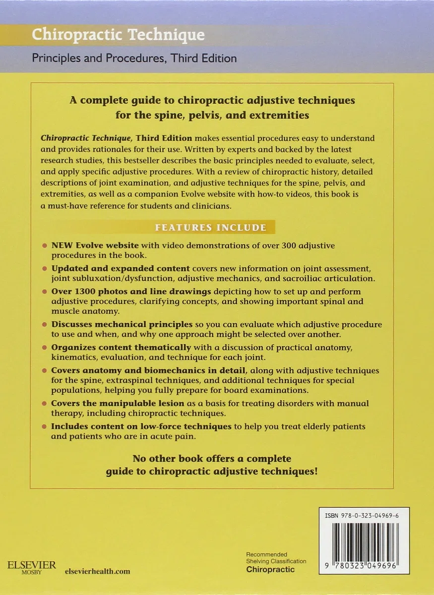 Chiropractic Technique: Principles and Procedures