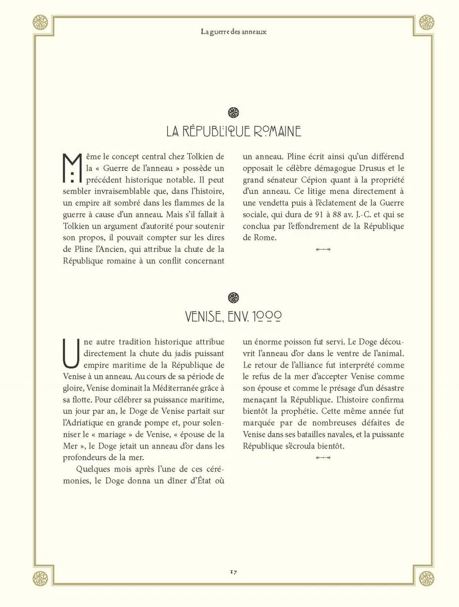 Les légendes de l'Anneau selon Tolkien - Collector