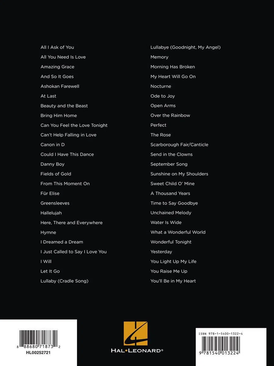 First 50 Songs You Should Play on Harp | Solo pour Harpe Recueil de partitions avec 50 morceaux célèbres pour harpe solo | Songbook pour harpistes débutants | Classique films pop et standards