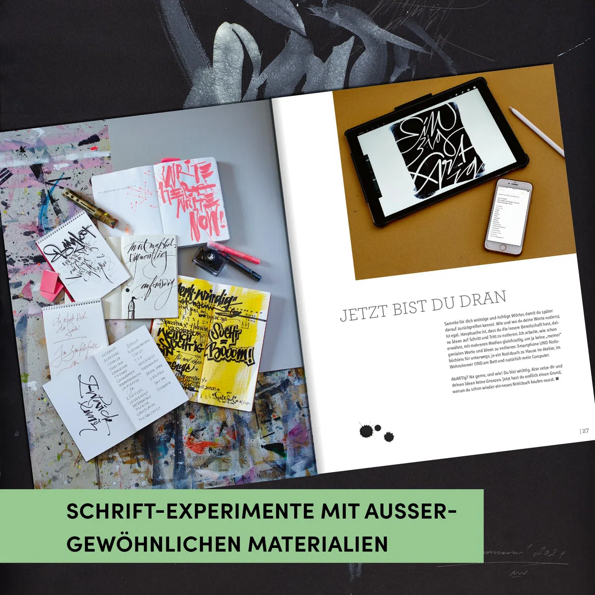 SchreibART: Kalligraphische Schrift-Experimente. Mit Schriftvariationen zum Download