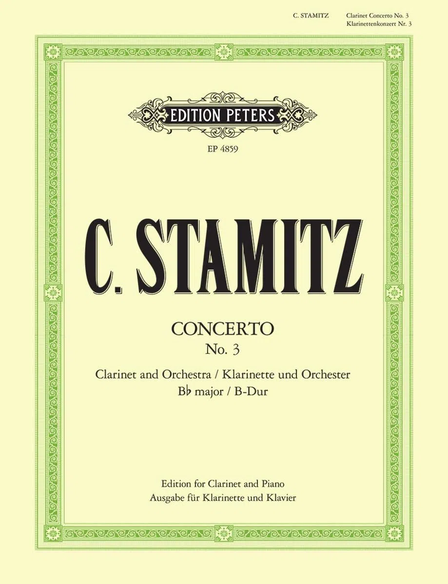 Klarinettenkonzert nr.3 - clarinet concerto no. 3 clarinette
